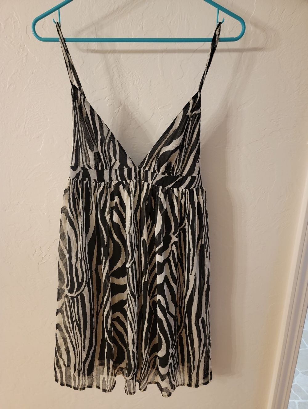 H&M Black & White Zebra Print Dress